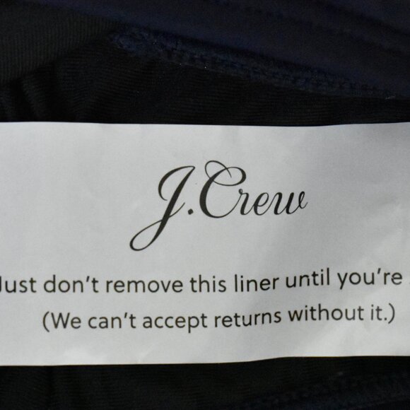 J.Crew Bodysuit 16 Navy Blue Zip Front Sleeveless Machine Wash - Picture 7 of 7